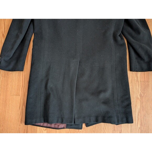 Vintage Hart Schaffner Marx Silver Trumpeter Mens Cashmere Overcoat Trench Coat - Picture 8 of 16